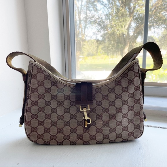 Gucci GG Monogram Shoulder Bag w/Dust Bag